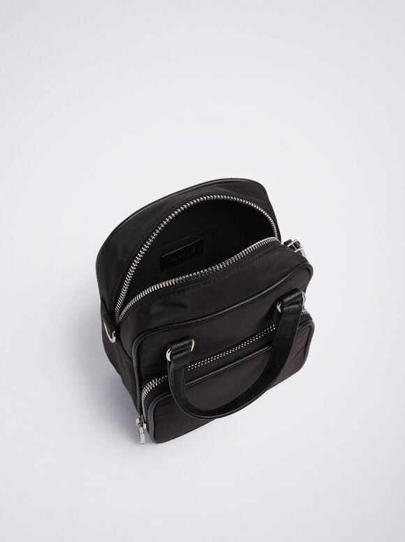 Bolsa Bandolera De Nylon - Preto
