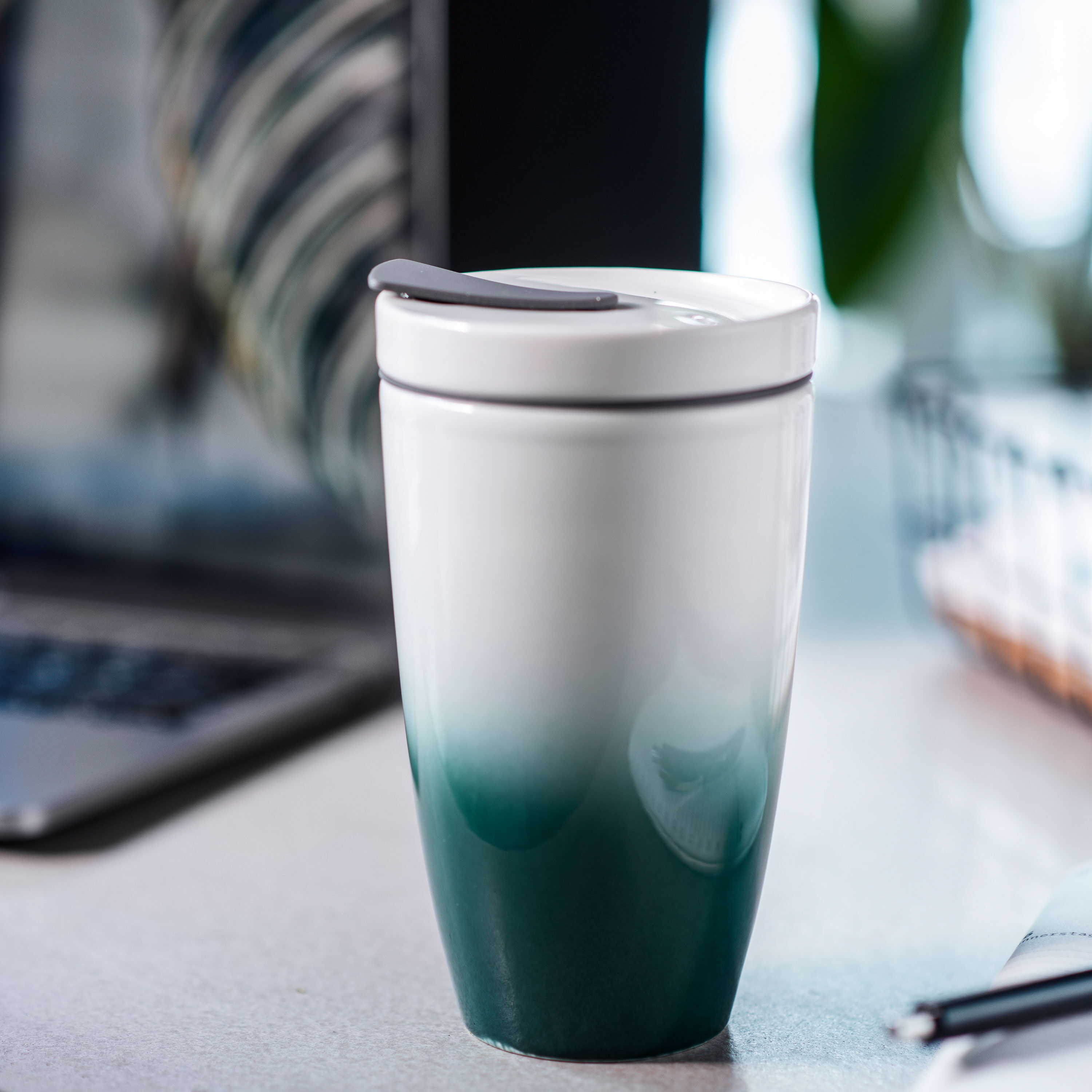 To Go Travel coffee mug White, 11.9 oz