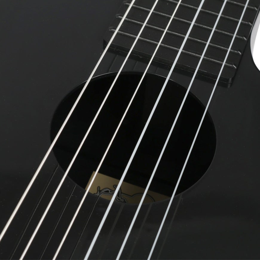 Korala PUG-40-BK polycarbonaat guitarlele zwart