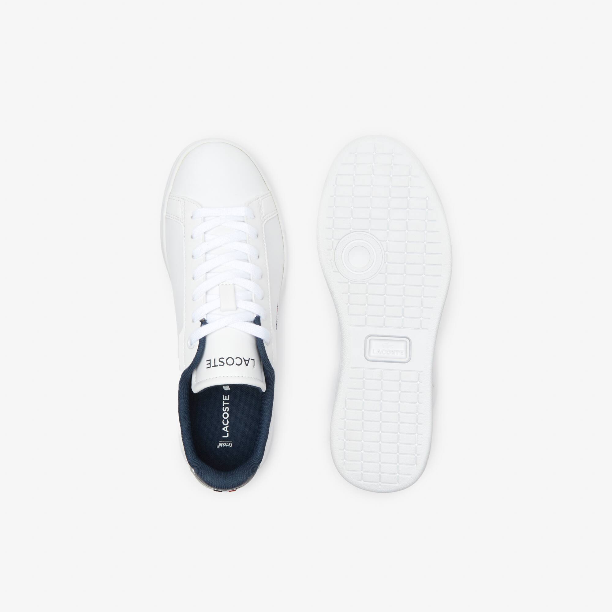 Sneakers Carnaby Pro femme Lacoste en cuir tricolores Sneakers - Blanc - Lacoste - Femme