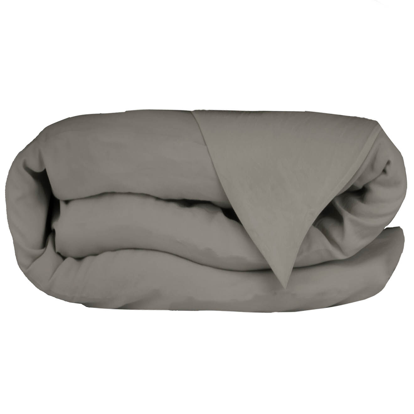 Febronie Home Housse de couette 100% Satin de Coton Julia grise