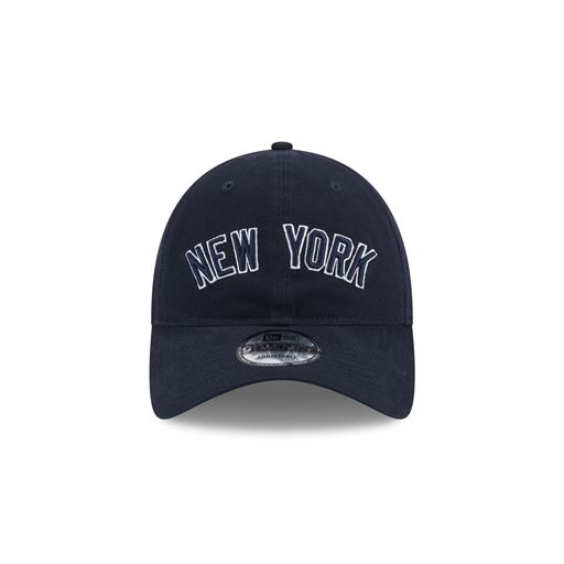 New Era New York Yankee Team Script 9Twenty Cap, Navy, One size
