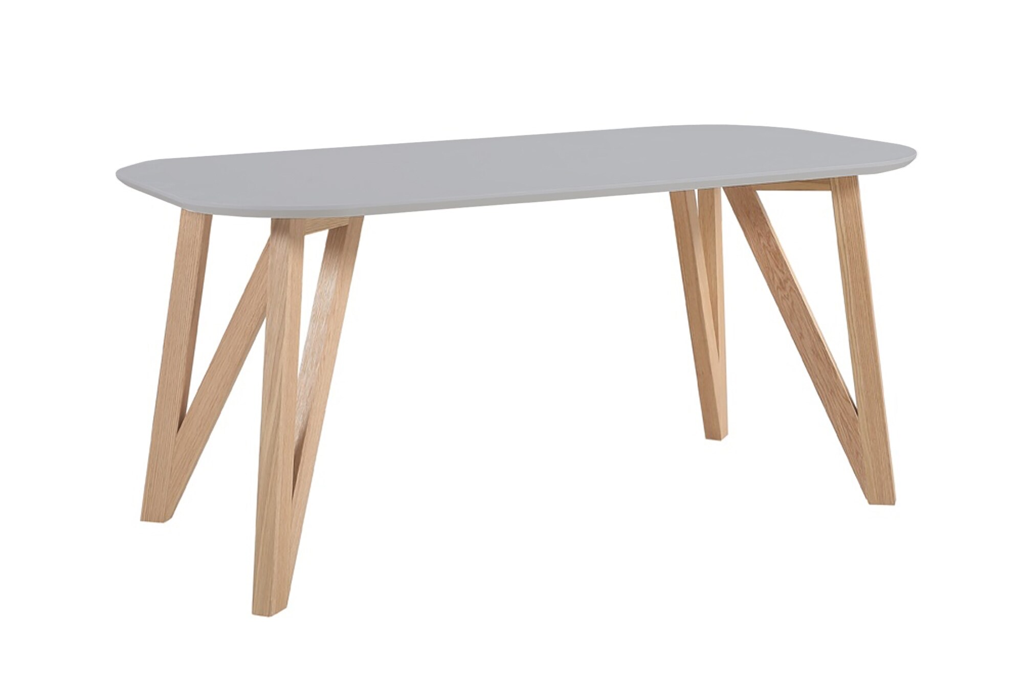 Esstisch 180x90x76 cm grau Eiche Esszimmertisch Küchentisch Tisch Holztisch