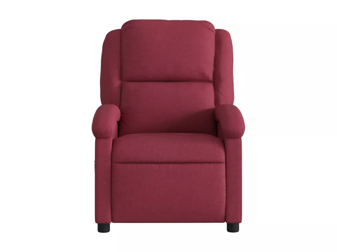 Fauteuil de massage inclinable Rouge bordeaux Tissu