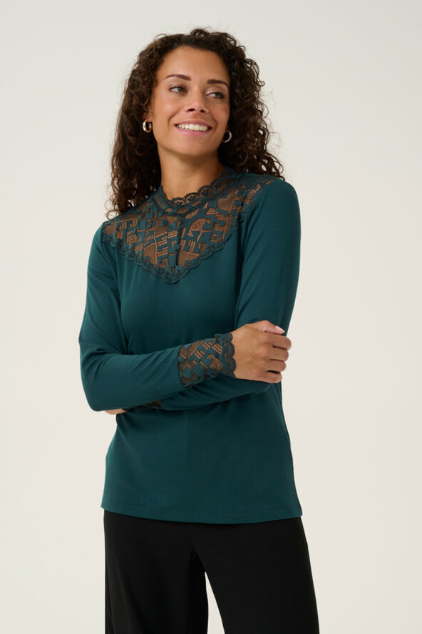 Cream CRTrulla Jersey Blouse Ponderosa pine