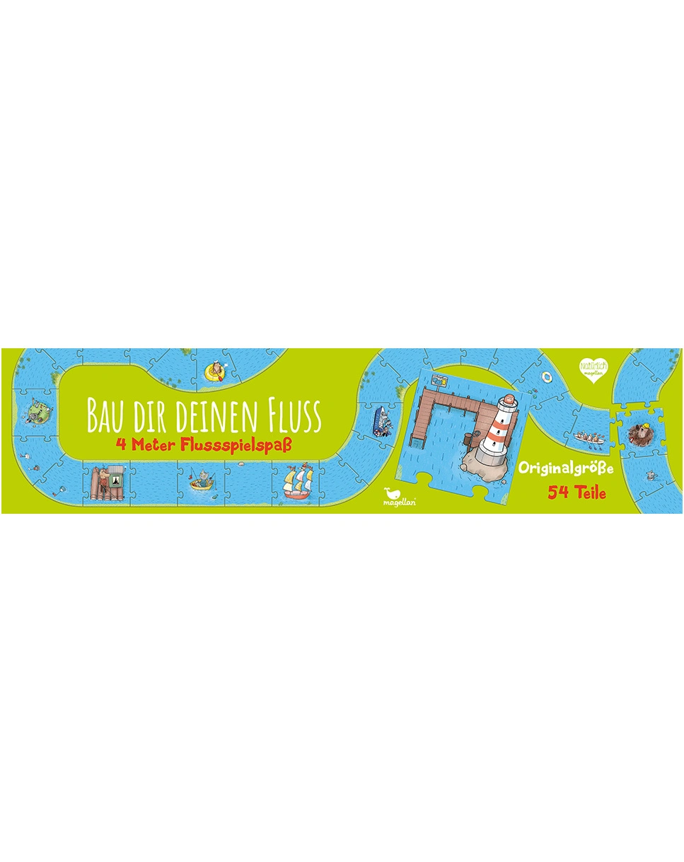 Lege-Karten BAU DIR DEINEN FLUSS 54-teilig