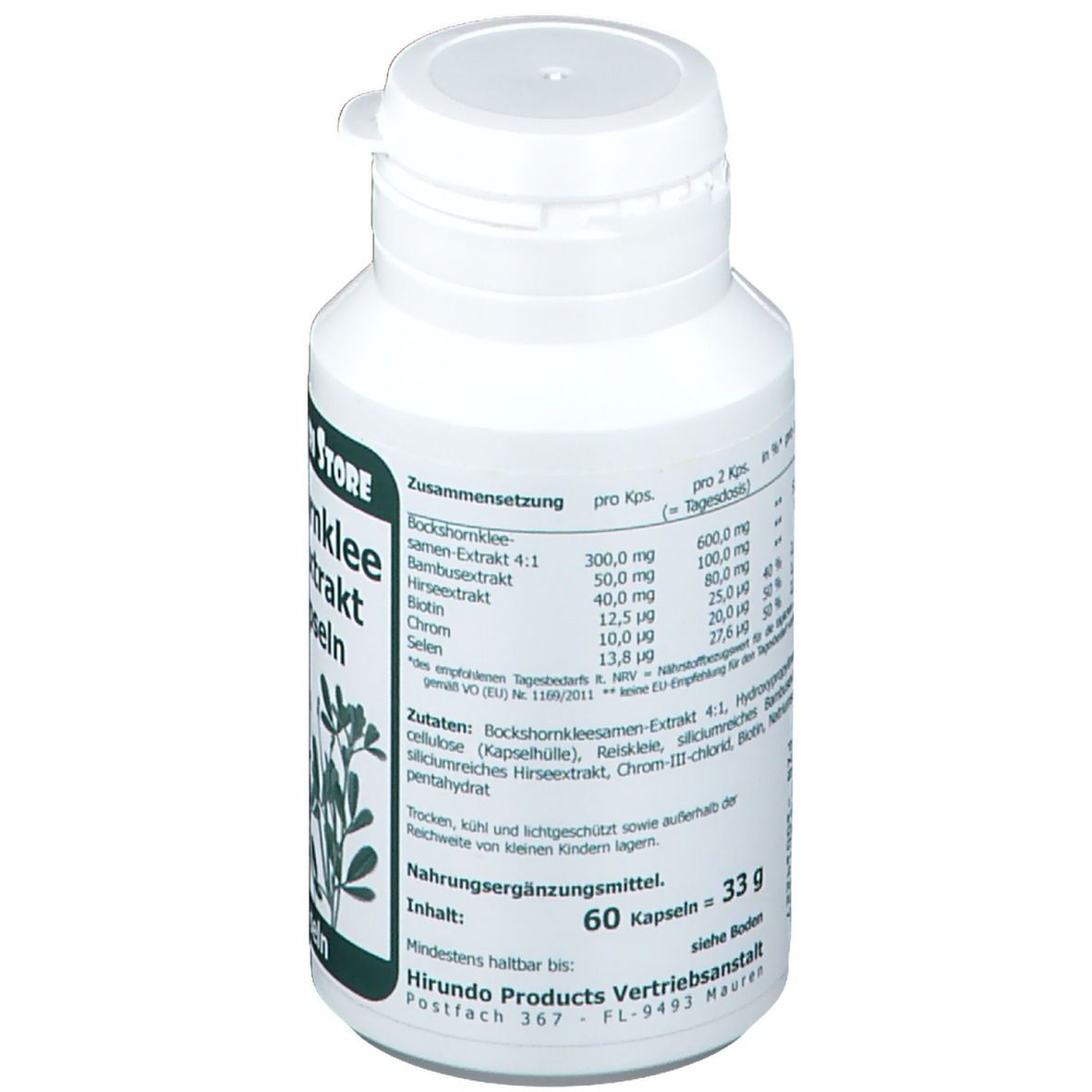 Bockshornklee 300 mg Samenextrakt plus
