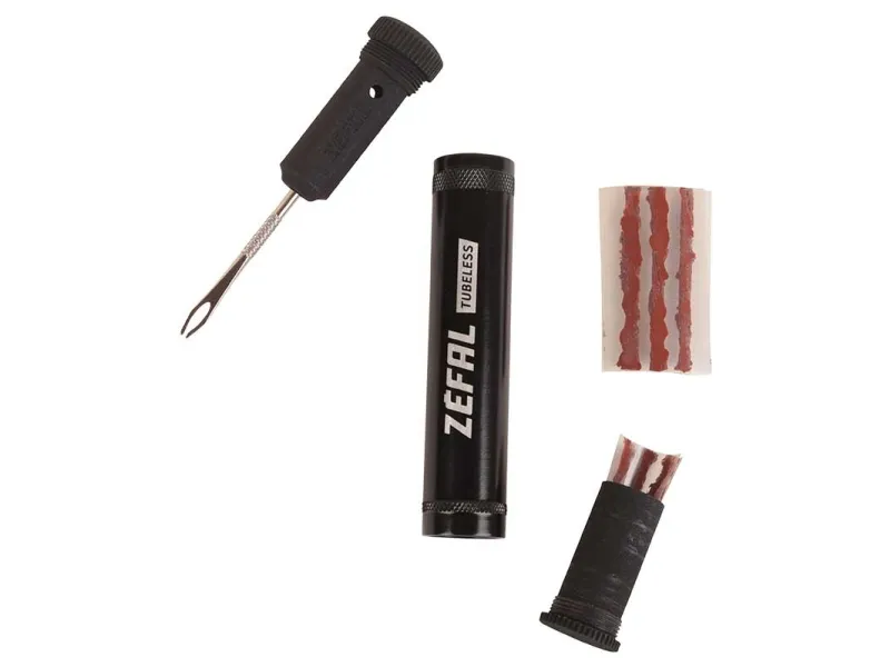 ZEFAL TUBELESS REPAIR KIT - Sort TUBE W CLIP værktøjssæt
