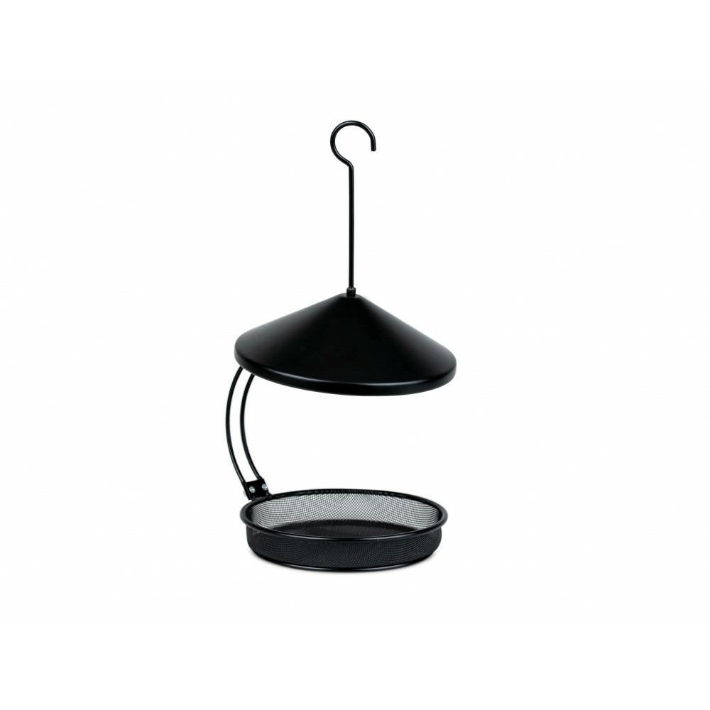 Mangeoire besie noir à suspendre ø 18 cm h 22.5 cm. Pour oiseaux.