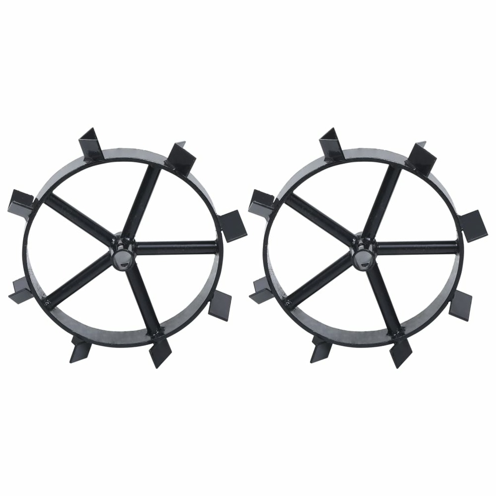 Roues métalliques pour cultivateur à essence 6,5 ch 2 pcs