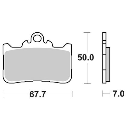 Plaquettes de freins SBS 994HS Sinter Métal Fritté avant