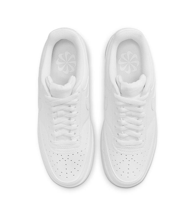 NIKE COURT VISION LOW BE WOMENS S WHITE-WHITE-WHITE