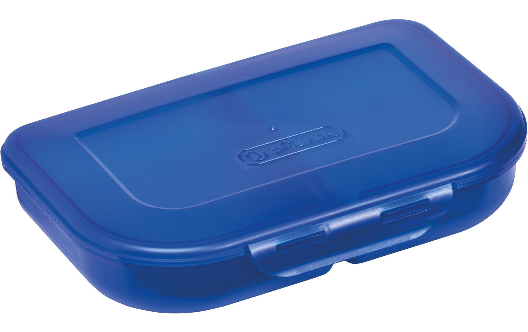 Lunchbox 23 x 15.5 x 4 Blau uniFunktionale Brotdose für unterwegs