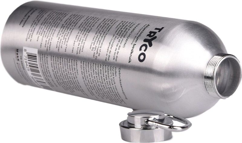 Tryco - Aluminium Kruik 2-Pack - 1 Liter - Verchroomde Sluiting