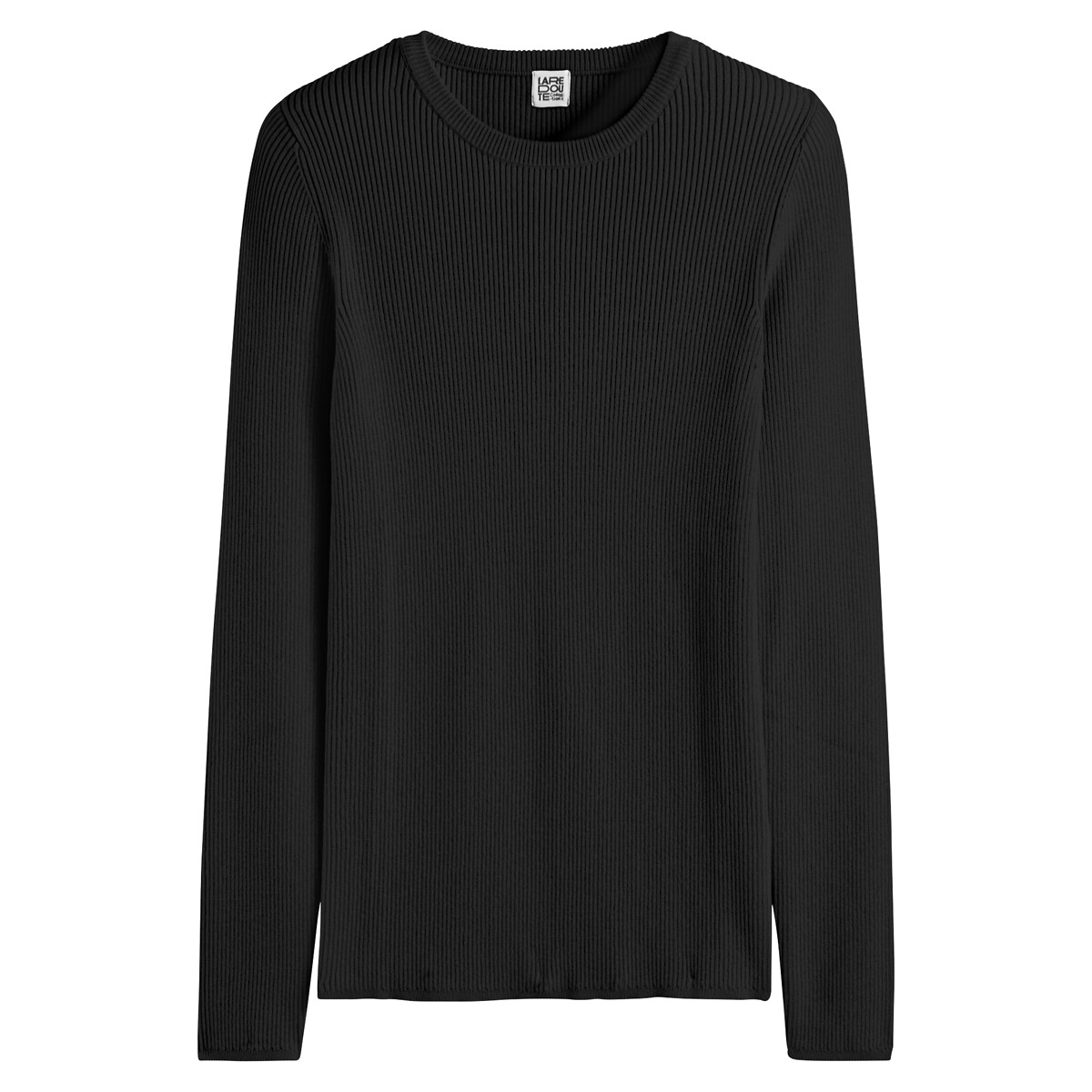 COLEÇÃO LA REDOUTE<br>Suéter em malha fina com gola redonda