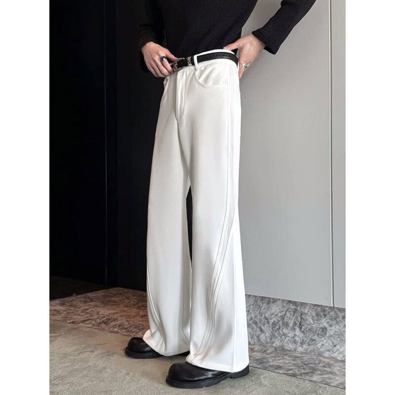 Freehop - Hoge taille effen uitlopende broek