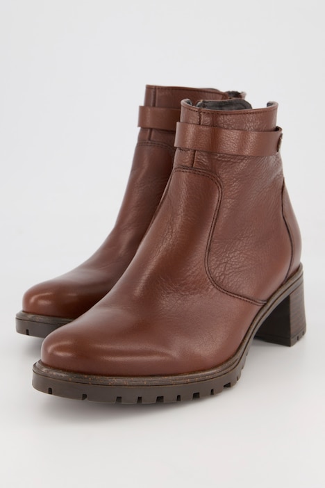 Ara Leder-Stiefeletten, Zierriegel, Weite H