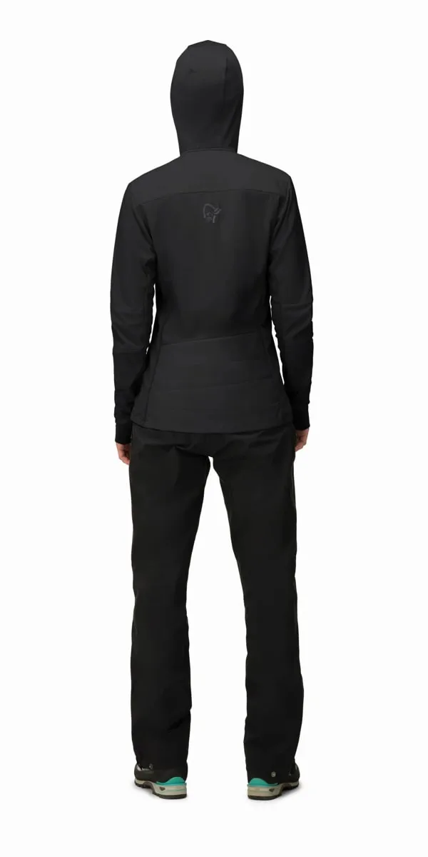 Norrøna Women's Falketind Alpha90 Insulated Zip Hood Caviar