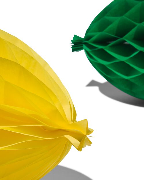 4 décorations en papier alvéolé - ballon