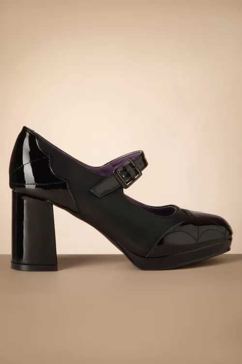 Banned Retro Living Shadows pumps in zwart