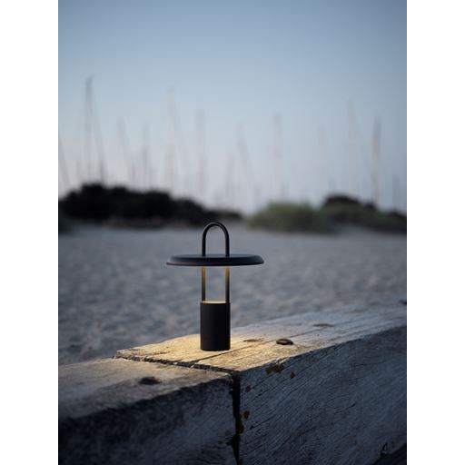 Stelton Pier Portable LED Lampe, Sort