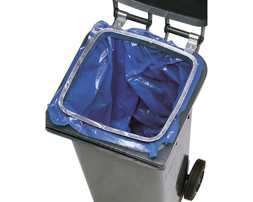 Afvalzakken, zijzakken voor grote 120l afvalbakken, blauw, 100 stuks