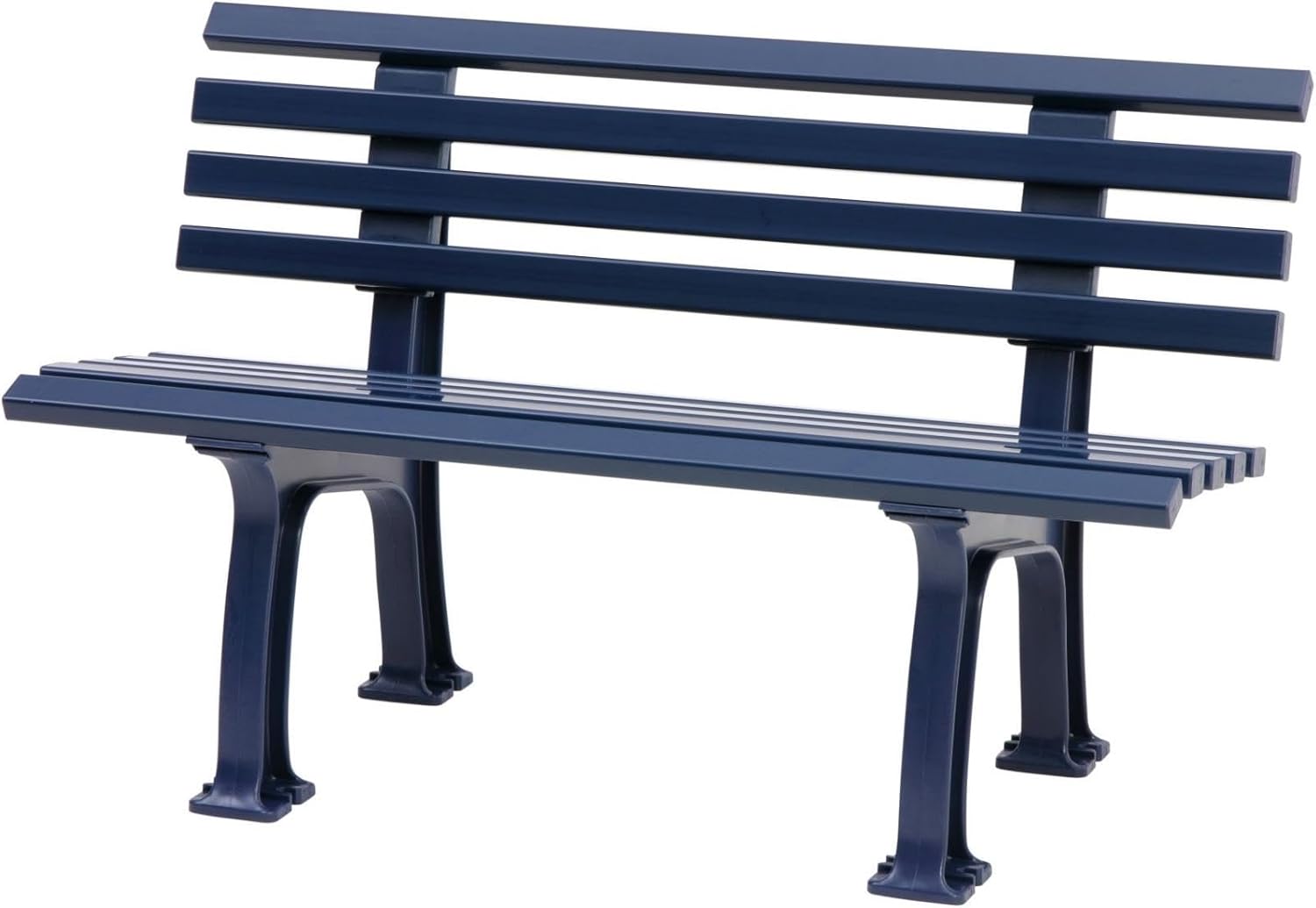 PROREGAL Gartenbank Antigua | 2-Sitzer | Blau | HxBxT 74x120x54cm | Witterungs- & UV-beständiger Kunststoff | Parkbank Sitzbank Außenbereich Garten Balkon Terrasse