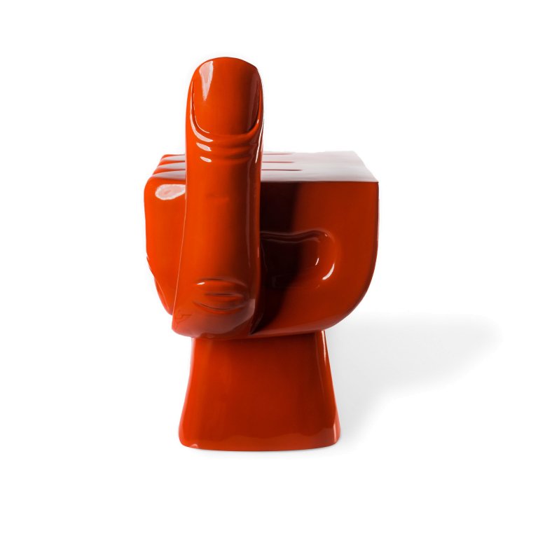 POLSPOTTEN Chair Fist stoel wit