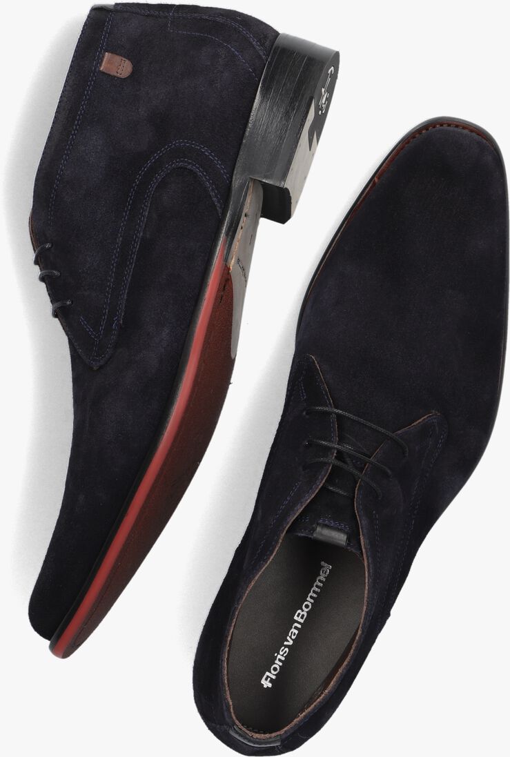 FLORIS VAN BOMMEL blauwe floris van bommel veterschoenen sfm-50148
