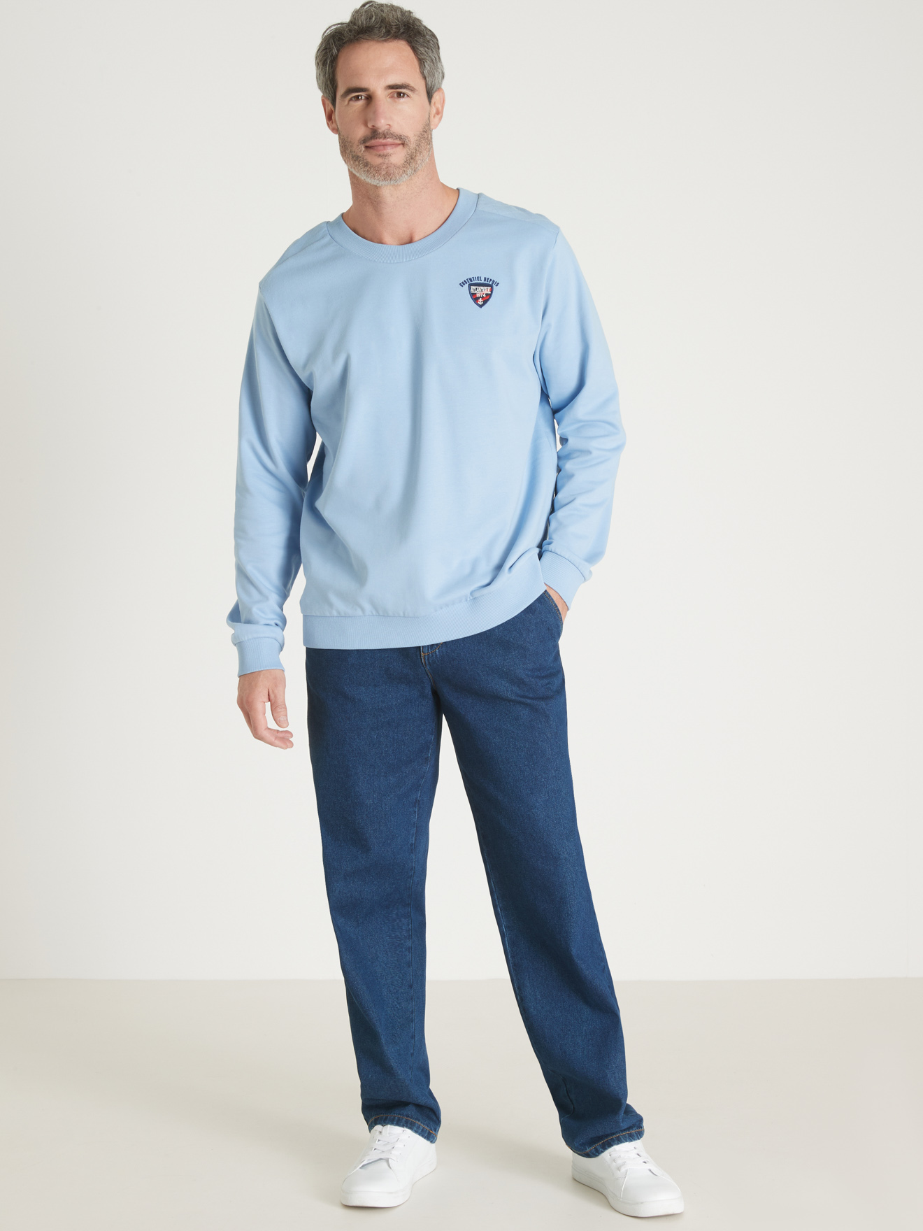 Sweat-shirt molleton gratté