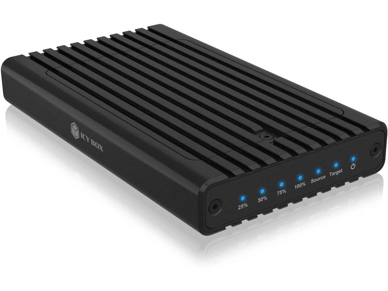 ICY BOX Docking- und Klonstation IB-2817MCL-C31 Gehäuse für zwei NVMe SSDs mit Klonfunktion