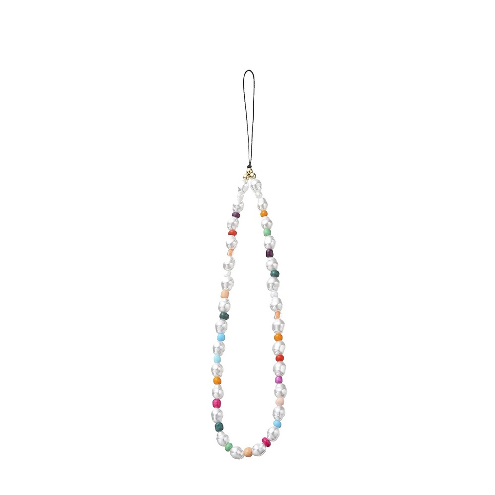 Universal Handy Kette Phone Charms Schmuck Anhänger Handgelenkschlaufe - Perlen Style 5