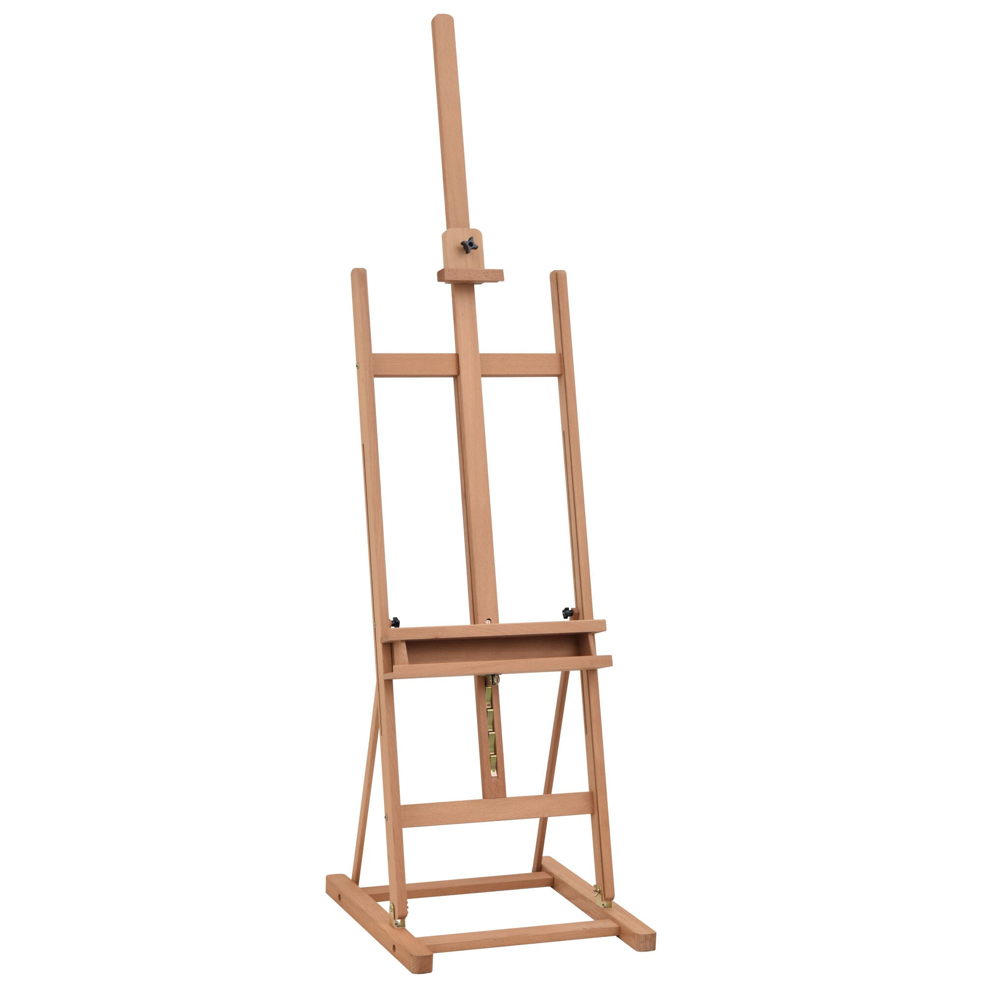 Vinsetto Atelierstaffelei mit Ablage natur 53 x 50,5 x 171-230 cm (BxTxH)