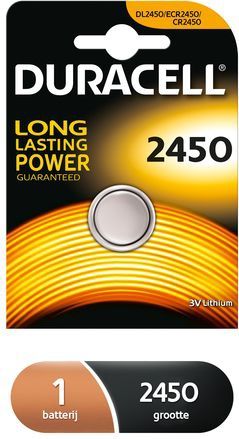 Duracell - CR2450 Knoopcelbatterij - 3V - Lithium - Betrouwbare Prestaties