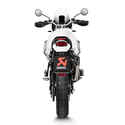 Silencieux Akrapovic Titane embout carbone - Gris