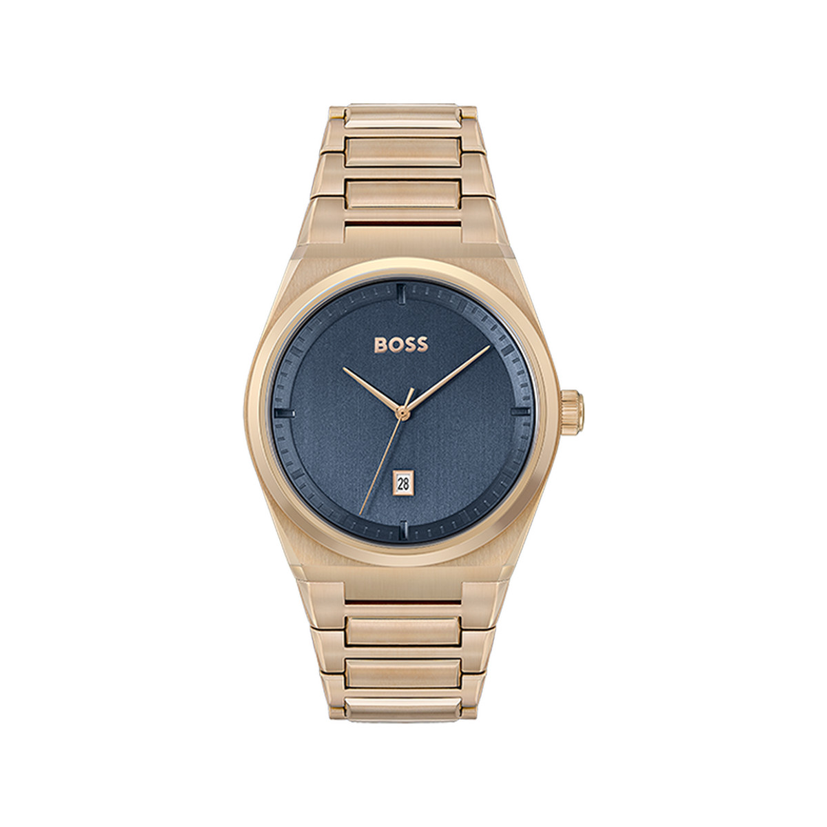 Montre BOSS Steer homme bracelet acier doré rose