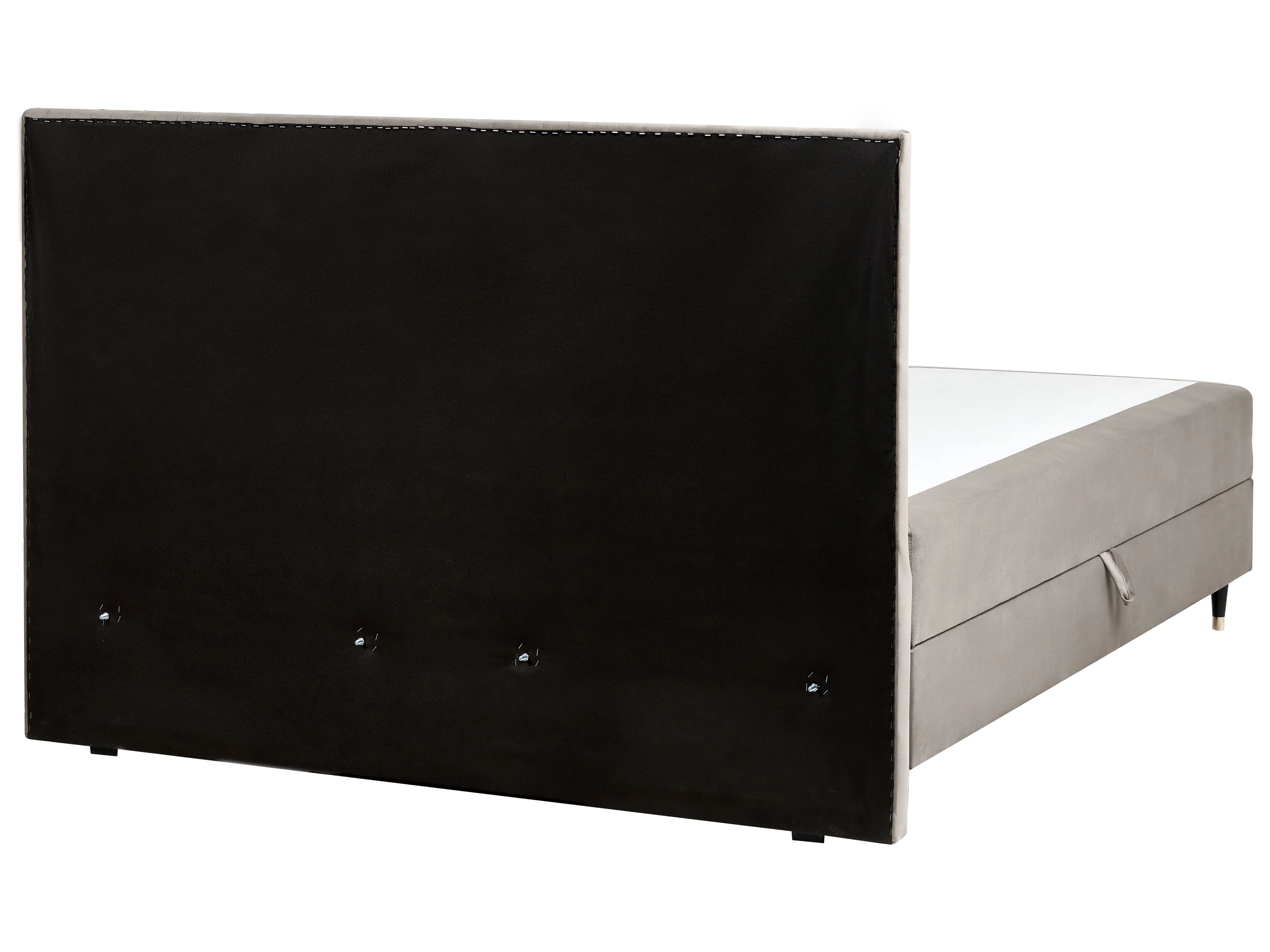 Boxspring met opbergruimte Fluweel DAME 180 x 200 cm Taupe