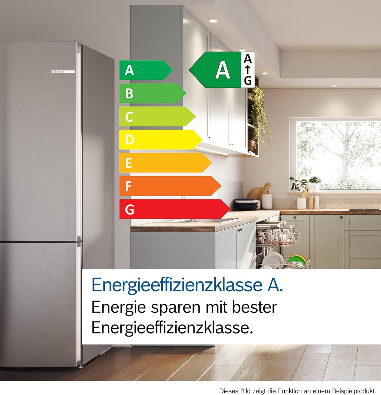 Bosch Kühl-Gefrier-Kobination 203 x 60 cm, Serie 4, KGN392LAG, 260 L Kühlen & 103 L Gefrieren, Total No Frost, längere Frische mit VitaFresh XXL, Extra leise, konstante Temperatur, Metall-Optik