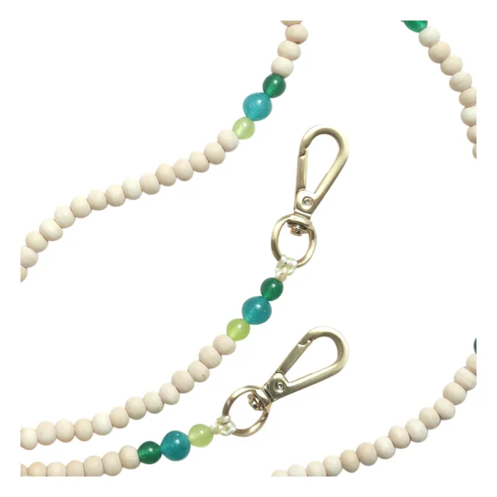 Louvini Cordon perle de bois Arielle | Turquoise