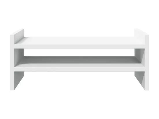 Support de moniteur blanc 50x27x20 cm bois d'ingénierie