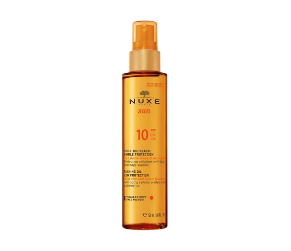 NUXE Sun SPF10 L'Huile Bronzante Visage & Corps