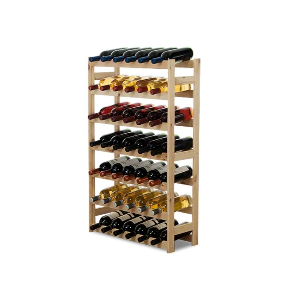 PROREGAL Pinotwine Wijnrek HxBxD 102 x 63 x 25 cm 42 Flessen Massief grenenhout Natuurlijk Onbehandeld