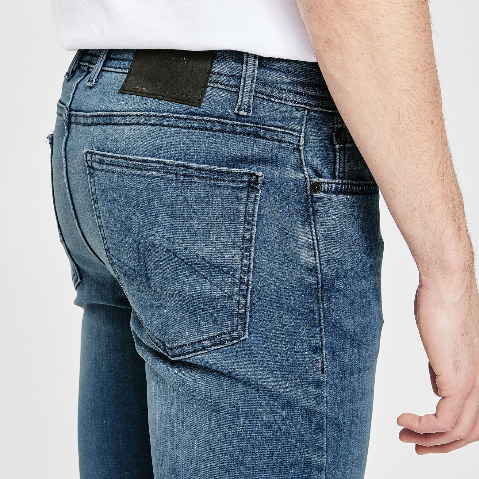 Jean slim urbanflex 4 longueurs Bleu