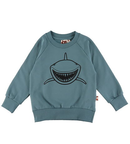 Dyr-Cph Sweatshirt - Dyrbellow - Blåe Grey Outline Haj