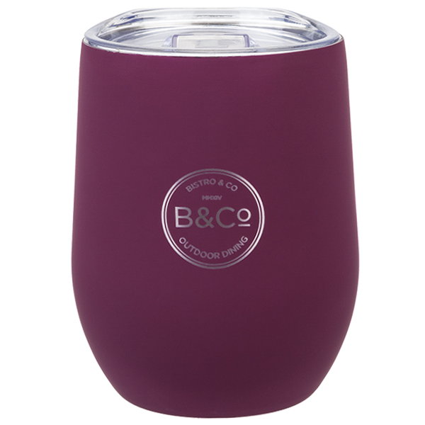 Trinkbecher Rubberised 350ML Berry