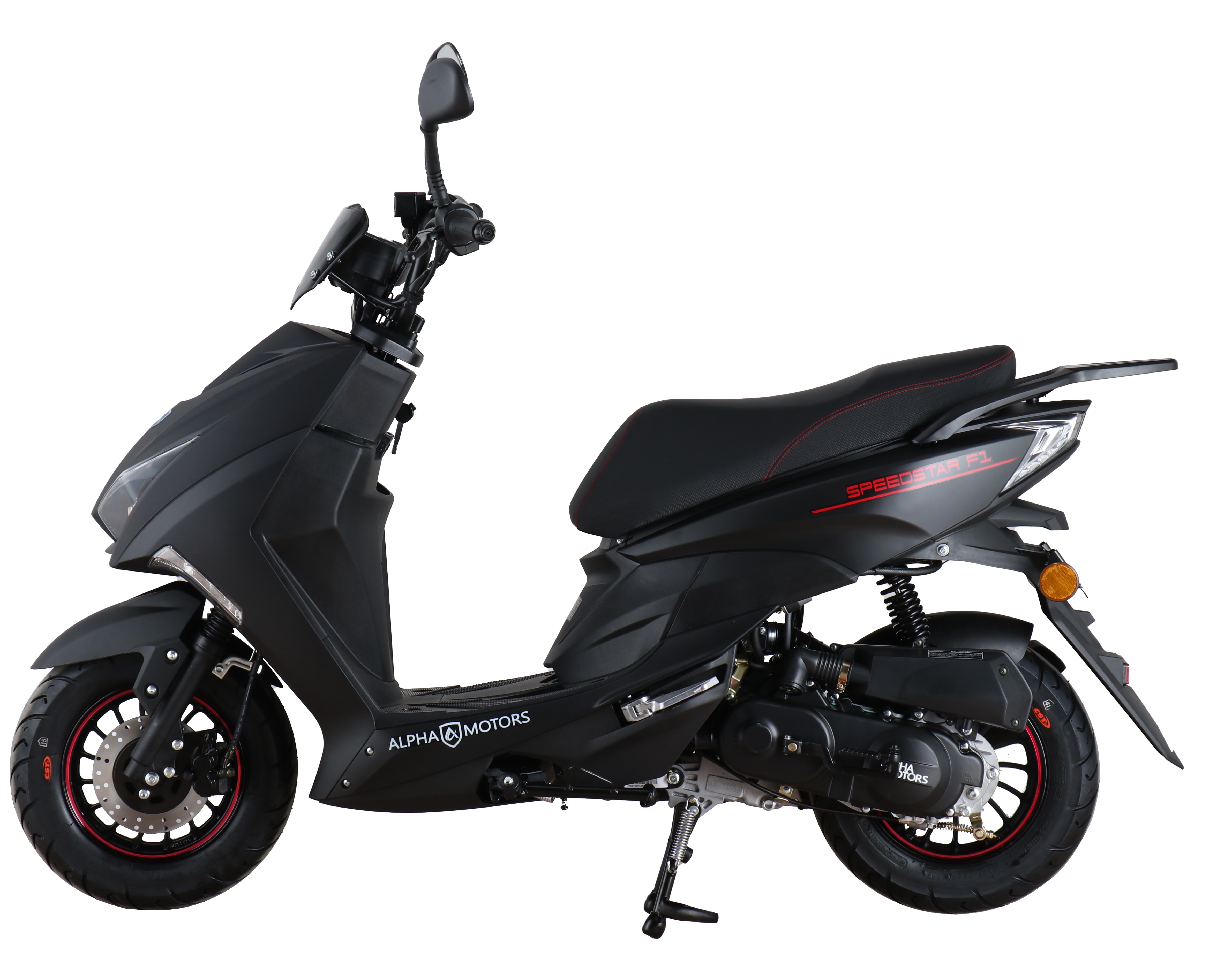 Alpha Motors Motorroller Speedstar 50 ccm 45 kmh EURO 5 mattschwarz