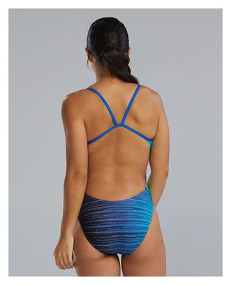 Maillot de bain Tyr Durafast Elite Speedwarp Cutoutfit Bleu Femme