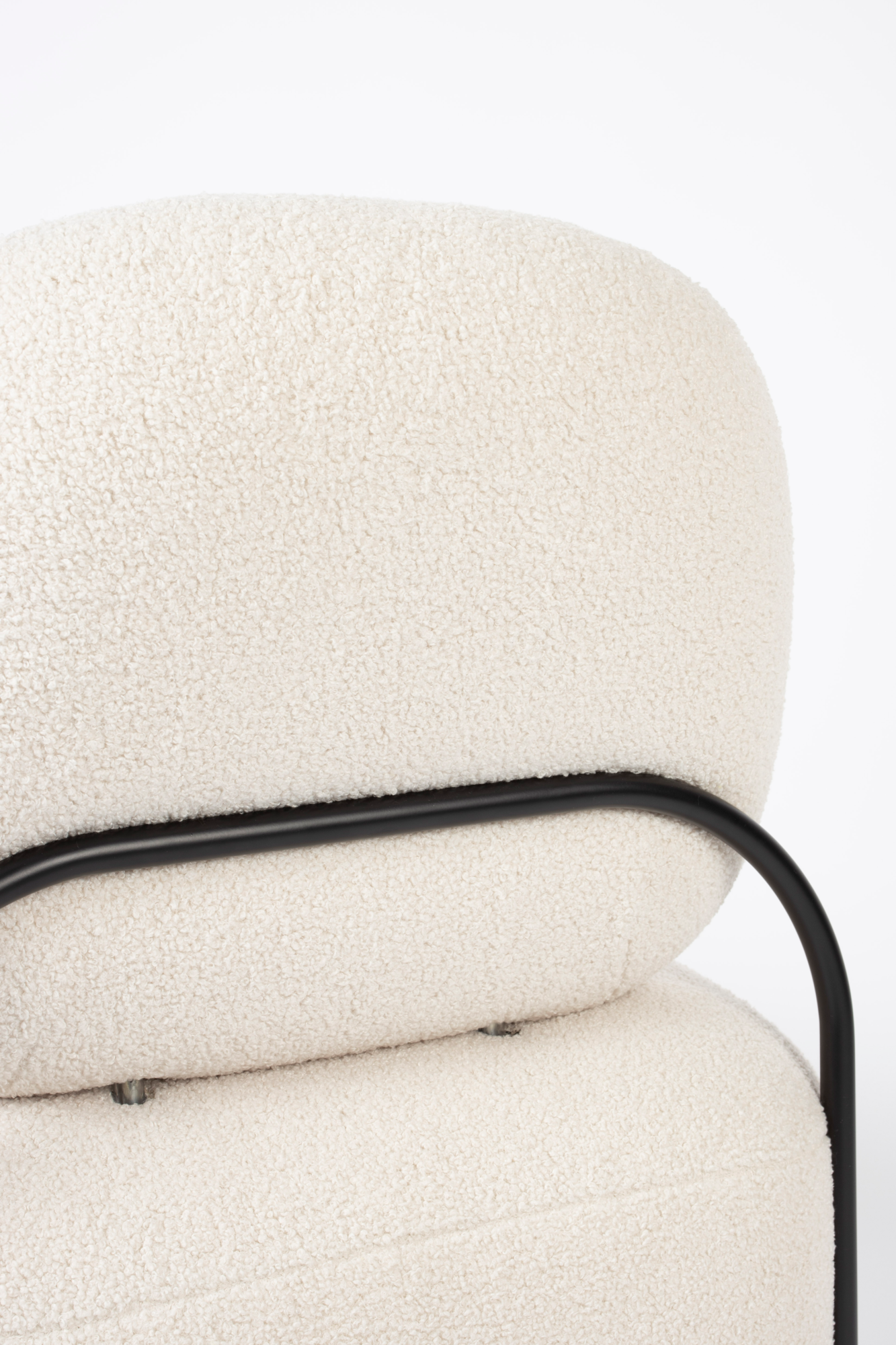 Fauteuil Polly teddy wit