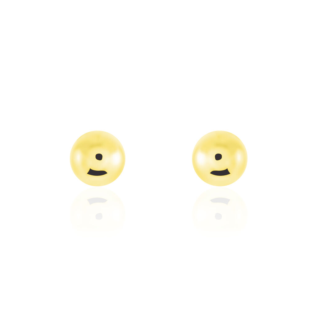 Boucles D'oreilles Puces Fidelia Boule Or Jaune