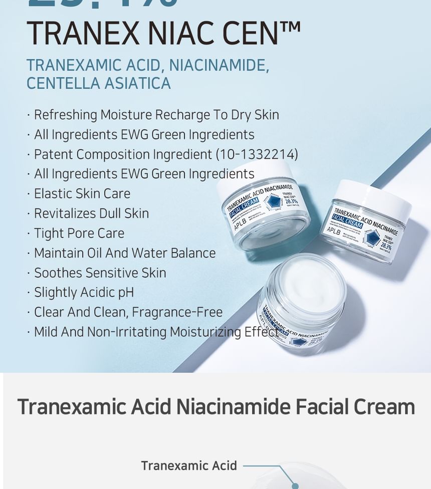 APLB - Tranexaminezuur Niacinamide Gezichtscrème